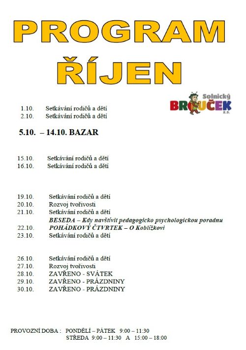 Program se připravuje